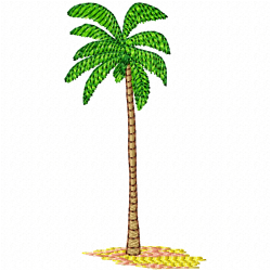 Flowers And Tree Embroidery Design 7